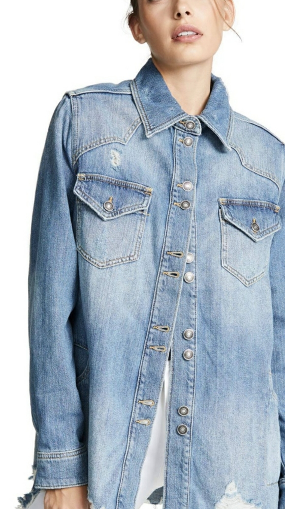 Free People "Moonchild" Shirt Jacket - Picture 2 of 8